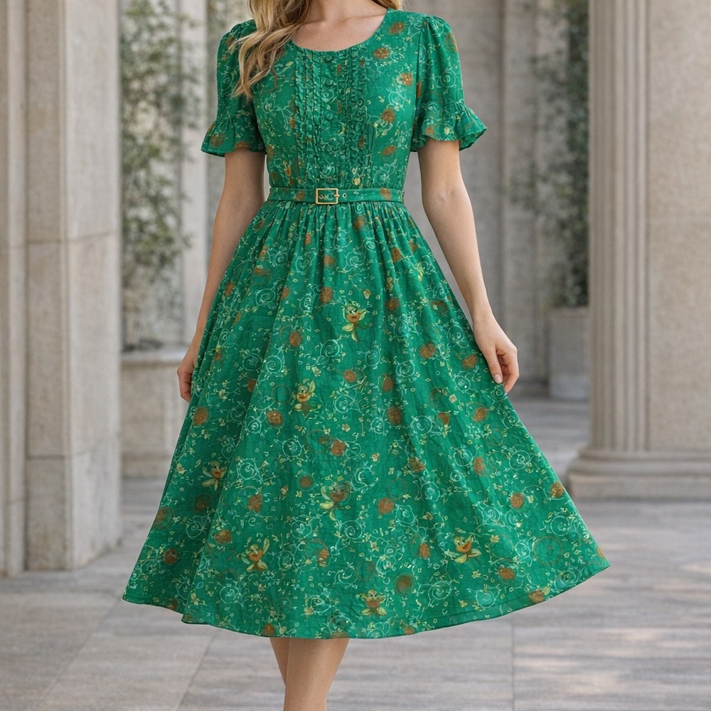 Disney dress shop NWT orange bird retro midi dress size 1x.  5h